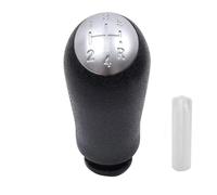 Rugnipw Pomos Palanca Cambios Para CLIO 3 2005-2009 Perilla Palanca Cambios 5 Velocidades Reemplazo Balonmano(Silver no Font)