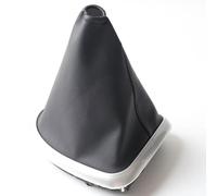 Rugnipw Pomos Palanca Cambios Para NISSAN Para QASHQAI I/II J10 X-trail 2006-2013 Accesorios Estilo Coche Pomo Cambio Marchas Manual Gaitor Boor Funda Protectora(Case with frame)