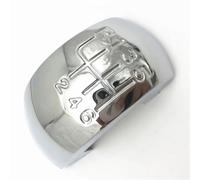 Rugnipw Pomos Palanca Cambios Para Skoda Para Octavia MK2 II (04-08) FL (08-11) Accesorios Coches Perilla Palanca Cambios Negra Cromada Cubierta Tapa Botón(6 Speed Chrome)