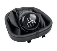 Rugnipw Pomos Palanca Cambios Para VW Para Caddy 2 MK2 Para Touran 2004-2015 Perilla Palanca Cambios Cubierta Bota Interior PU(B 5 Speed)