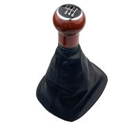 Rugnipw Pomos Palanca Cambios Para VW Para Passat B5 .5 1998-2004 Perilla Palanca Cambios Cubierta Bota Polaina Accesorios Coches Negro Beige(6 Speed Black B)