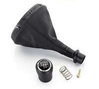 Rugnipw Pomos Palanca Cambios Para VW Para Transporter T5 .1 T6 Gp 2003-2011 Pomo Cambio Marchas Coche Funda Cuero Accesorios 5/6 Velocidades(Black 5 Speed)