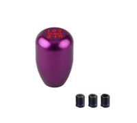 Rugnipw Pomos Palanca Cambios Perilla Palanca Cambios Coche 5 Velocidades Cambio Transmisión Manual Aluminio Automática M8 M10 M12 Universal(Purple)