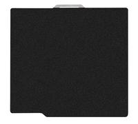 RugooSpink 257,5 x 257,5 mm Placa de construcción para P1P P1S A1 X1 X1C X1E Capa de construcción Muelle Hoja de Acero Doble Lado Negro Textured PEI Plataforma Cama Calefacción para Bambu Impresora 3D