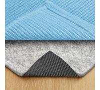 RUGPADUSA Alfombra de Fieltro + Almohadilla de Goma, Negro, 5 x 7 pies