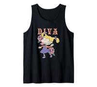 Rugrats Angelica Diva Roses Bold Retro Look Camiseta sin Mangas