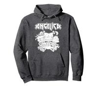 Rugrats Angelica Pickles Rocks Sudadera con Capucha, Unisex para Adultos, Jaspeado Oscuro, XL