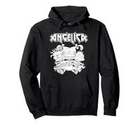 Rugrats Angelica Pickles Rocks Sudadera con Capucha, Unisex para Adultos, Negro, M