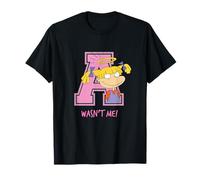 Rugrats Angelica Wasn't Me Funny Pink Varsity Look Camiseta
