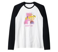 Rugrats Angelica Wasn't Me Funny Pink Varsity Look Camiseta Manga Raglan