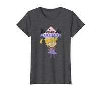 Rugrats Angelica Weekends Are My Life Sassy Camiseta, Mujer, Jaspeado Oscuro, L
