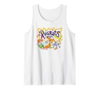 Rugrats Coloring Book Character Collage Retro 90's Cartoon Camiseta sin Mangas