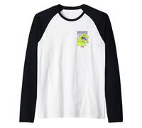 Rugrats Reptar Green Dinosaur Left Chest Camiseta Manga Raglan