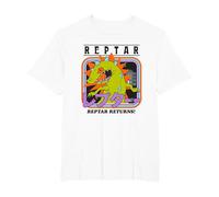 Rugrats Reptar Returns! Vintage Neon Kanji Poster Camiseta, Hombre Tallas Grandes, Blanco, 6X Alto