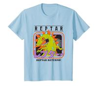 Rugrats Reptar Returns! Vintage Neon Kanji Poster Camiseta, Niños, Azul Bebé, 10 años