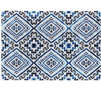 Rugs&Rugs Alfombra decorativa de algodón con impresión digital azul 160x230 cm