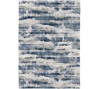 Rugs&Rugs Alfombra decorativa de algodón con impresión digital azul 160x230 cm