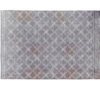 Rugs&Rugs Alfombra decorativa de algodón con impresión digital gris 160x230 cm
