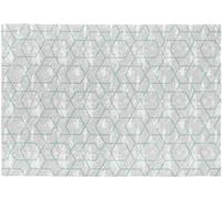 Rugs&Rugs Alfombra decorativa de algodón con impresión digital gris 200x290 cm