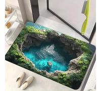 Rugs That Look Like a Hole, Dog Gets Scared of 3D Hole Carpet, 3D Trap Optical Visual Illusion Rugs, Optical Illusion Rug, for Door Entrance, Bathroom, Stairs, Living Room Decor (I,19.6*31.5in)