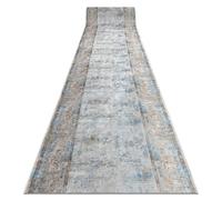 rugsx Alfombra Antideslizante Lotus BORDERO 95111 Gris/Beige - 80x560 cm - Pasillo y Cocina - Lavable en Lavadora