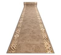 rugsx Alfombra Antideslizante Murcia Azulejos Lisboa, Marco, Alfombra de Pasillo, Dormitorio, salón, por Metros, Beige 100x190 cm