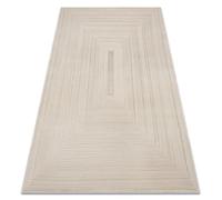 rugsx Alfombra Balance 8788 Taupe - geométrico, Estructural, glamuroso - Suave y Moderno para salón, Dormitorio, despacho, habitación Juvenil - 200x290 cm