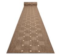 rugsx Alfombra de Pasillo para el Pasillo, la Cocina, práctico SIZAL FLOORLUX Modelo 20079 café/maíz 100x210 cm