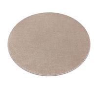 Alfombra SOFTY circulo llanura color sólido beige circulo 200 cm