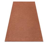rugsx Alfombra Softy Terracota-Rojo, Llanura, Color sólido, habitación/salón/Dormitorio, 160 x 220 cm