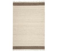 RugVista Alesso, Alfombra, Kilim Moderno, 230 x 160 cm, Rectangular, Pelo Corto, Sala de Estar, Dormitorio, Limpieza en seco, Certificado Care & Fair, Beige/Marrón