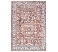 RugVista Galore Oriental, Alfombra, Modernas, 160 x 230 cm, Rectangular, Pelo Corto, Sala de Estar, Dormitorio, Lavado a máquina, Terracotta/Beige
