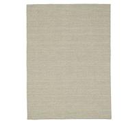 RugVista Handloom Flat, Alfombra, Kilim Moderno, 200 x 140 cm, Rectangular, Pelo Corto, Sala de Estar, Comedor, Dormitorio, Limpieza en seco, Certificado Care & Fair, Claro Gris/Beige