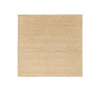 RugVista Handloom Fringes, Alfombra, Modernas, 250 x cm, Cuadrado, Pelo Medio, Sala de Estar, Dormitorio, Limpieza en seco, Certificado Care & Fair, Blanco Crema Beige