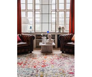 RugVista Kaleidoscope, Alfombra, 100 x 160 cm, Rectangular, Pelo Medio, Sala de Estar, Comedor, Dormitorio, Cocina, Limpieza en seco, Multi