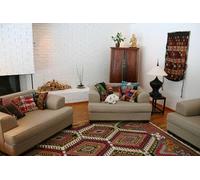 RugVista Kelim Loom, Alfombra Kilim Moderna, Pelo Corto, 200 x 300 cm, Rectangular, Calidad cert. Care & Fair, Lana, Pasillo, Dormitorio, Cocina, Salón, Comedor, Despacho, Blanco