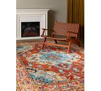 RugVista Leia, Alfombra, Alfombras Modernas, 300 x 200 cm, Rectangular, Pelo Medio, Sala de Estar, Comedor, Dormitorio, Cocina, Limpieza en seco, Oeko_Tex_100, Naranja