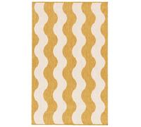 RugVista Mare, Alfombra Interior y Exterior, Alfombras Modernas, 100 x 160 cm, Rectangular, Pelo Corto, Cocina, Patio, Lavado a Mano, Resistente los Rayos UV, Amarillo