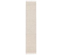 RugVista Melange, Alfombra, 80 x 400 cm, Rectangular, Pelo Corto, Sala de Estar, Comedor, Dormitorio, Cocina, Pasillo, Limpieza en seco, Certificado Care & Fair, Beige