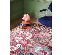 RugVista Mirzam, Alfombra, Orientales, 160 x 230 cm, Rectangular, Pelo Medio, Sala de Estar, Comedor, Dormitorio, Cocina, Limpieza en seco, Oscuro Violeta/Multi