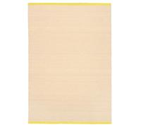 RugVista Moderna Flat, Alfombra, 140 x 200 cm, Rectangular, Pelo Corto, Limpieza en seco, Certificado Care & Fair, Beige/Amarillo