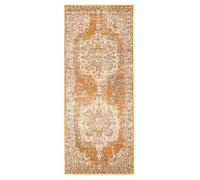 RugVista Nadia, Alfombra, Vintage, 80 x 200 cm, Rectangular, Pelo Medio, Sala de Estar, Comedor, Dormitorio, Cocina, Pasillo, Limpieza en seco, Oeko_Tex_100, Naranja