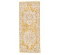 RugVista Nadia, Alfombra, Vintage, 80 x 200 cm, Rectangular, Pelo Medio, Sala de Estar, Comedor, Dormitorio, Cocina, Pasillo, Limpieza en seco, Oeko_Tex_100, Amarillo