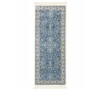 RugVista Nain Florentine Alfombra, 80 x 200 cm, Claro Azul | Orientales, Oriente Medio, Tradicionales, Nain, Rectangular, Pelo medio, Limpieza en seco, Oeko-Tex 100, Sala de estar