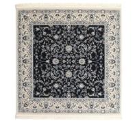 RugVista Nain Florentine, Alfombra, Persas Tradicionales, 150 x cm, Cuadrado, Pelo Medio, Sala de Estar, Comedor, Dormitorio, Cocina, Pasillo, Limpieza en seco, Oeko_Tex_100, Oscuro Azul