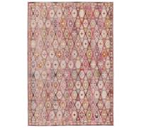 RugVista Nenax, Alfombra, Modernas, 160 x 230 cm, Rectangular, Pelo Corto, Sala de Estar, Cocina, Lavado a Mano, Oeko_Tex_100, Rojo/Rosa