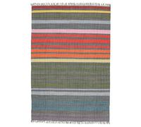 RugVista Rainbow Stripe, Alfombra, Modernas Nuestros diseñadores, 140 x 200 cm, Rectangular, Pelo Corto, Limpieza en seco, Certificado Care & Fair, Gris