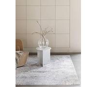 RugVista Ritz, Alfombra, Vintage, 240 x 340 cm, Rectangular, Pelo Medio, Sala de Estar, Comedor, Dormitorio, Cocina, Limpieza en seco, Oeko_Tex_100, Claro Gris