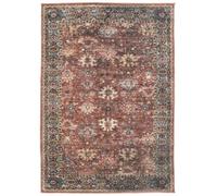 RugVista Shabibi Oriental, Alfombra Moderna, Pelo Corto, 200 x 300 cm, Rectangular, Calidad cert. Oeko-Tex Standard 100, Chenille/Yute, Pasillo, Dormitorio, Cocina, Salón, Despacho, Óxido