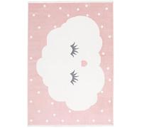 RugVista Sweet Dreams, Alfombra Infantil, 100 x 160 cm, Alfombra para niños, Alfombra de Juegos Bebe, Diseño Moderno, Pelo Corto, Oeko Tex Standard 100, Sin sustancias nocivas, Lavable a 30°C, Rosa